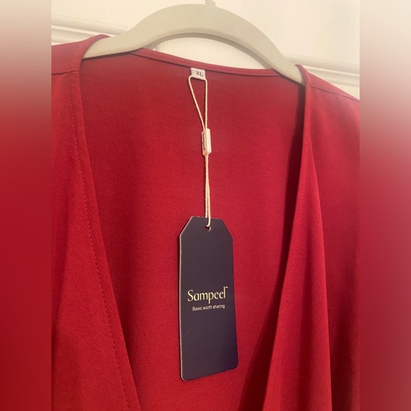 Burgundy wrap dress - new with tags - Picture 3 of 4